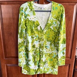 Isaac Mizrahi Live! Floral Knit Cardigan